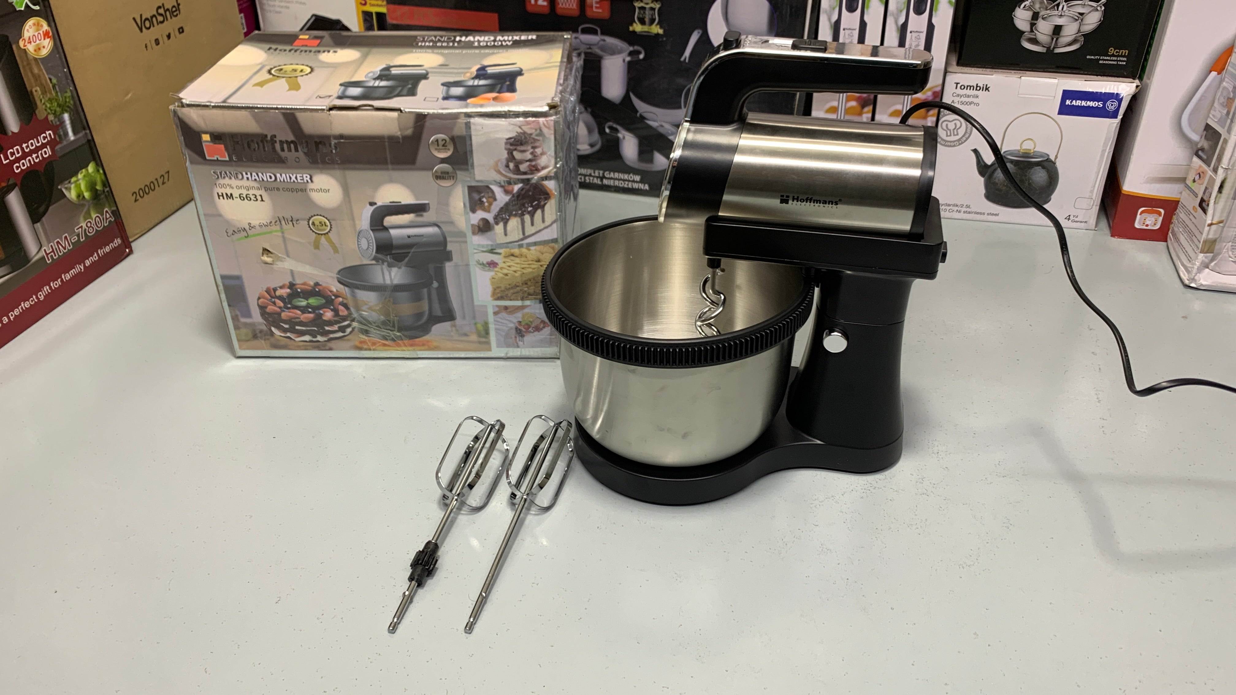 Hoffmans Electronics Stand Hand Mixer  4.5L and 1600w