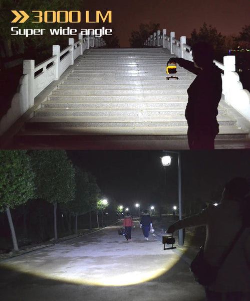 30W Rechargeable Flood Light Portable Hand Lamp for Camp