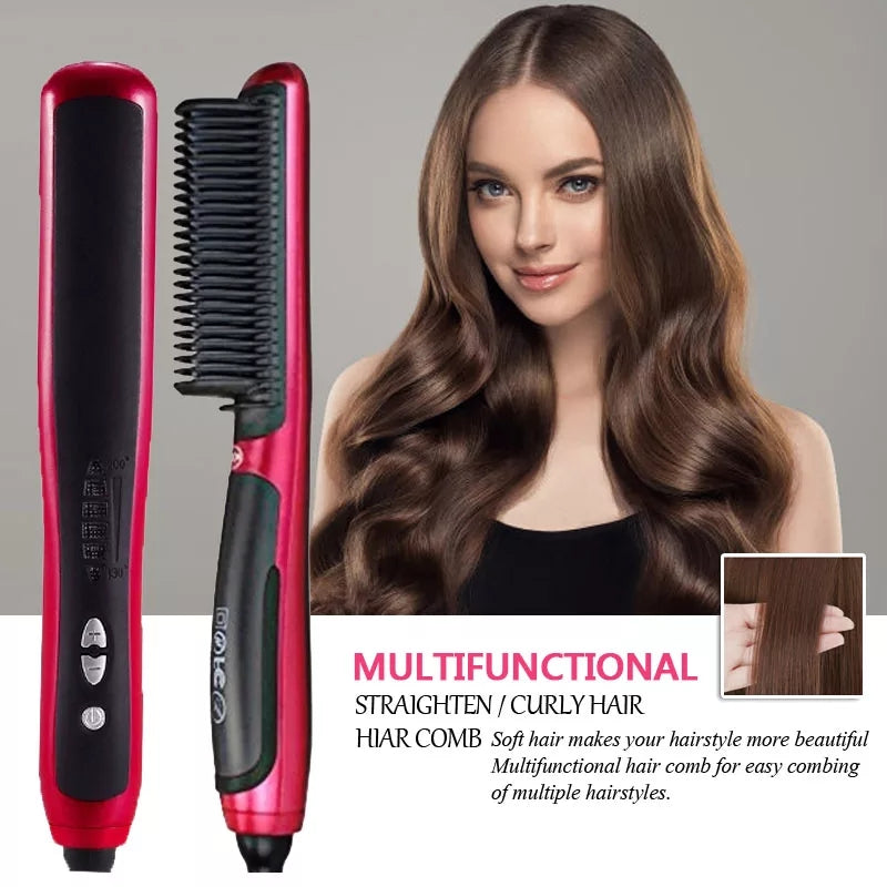 Professional Ceramic Electric Fast Hair Straightening Brush