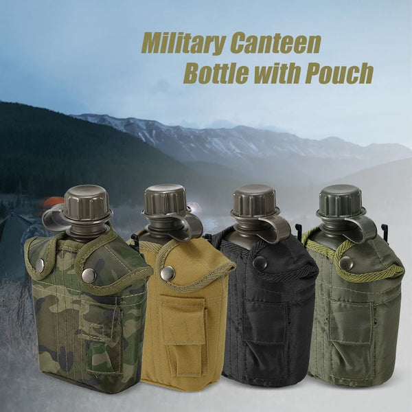 Military Water Bottle with Insulating Bag