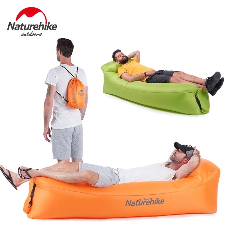 Inflatable Lounger Air Sofa Couch, Portable Waterproof Anti-Air Leaking for Indoor/Outdoor, Camping, Traveling