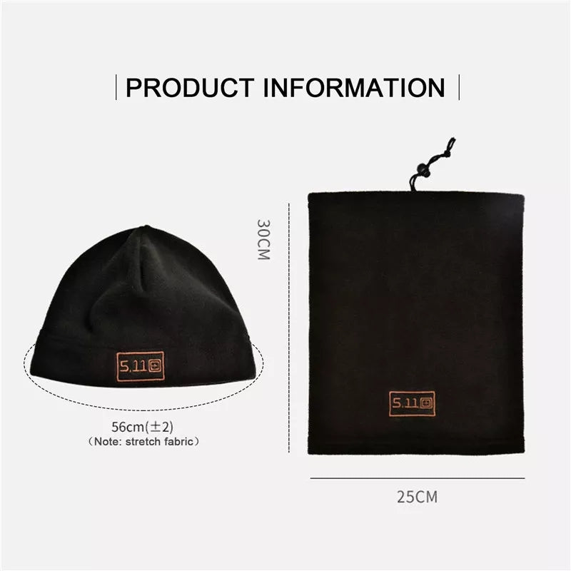 5.11 Tactical Fleece Warm Cap Hat & Neck Scarf