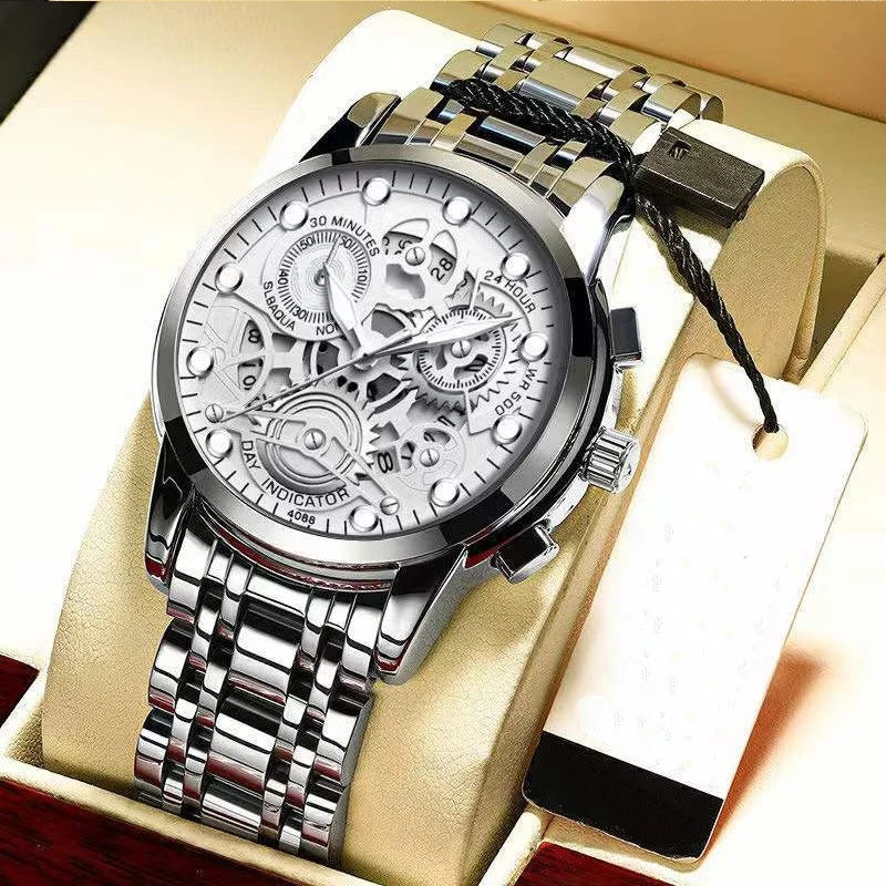 Power Brand Luxury Stainless Steel 1699 NEW (SKELETON) Wrist watch