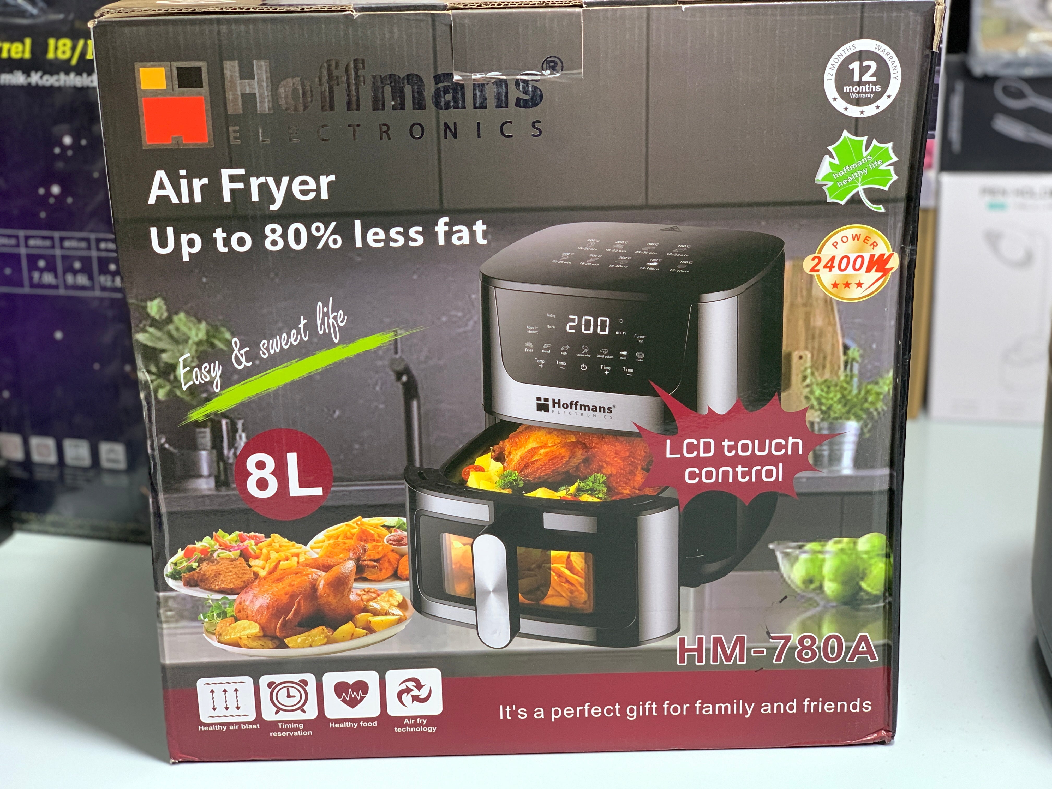 Hoffmans Electronics Air Fryer 8L 2400w