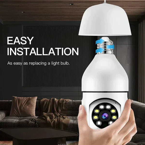 Hanif Trades Wireless Bulb Security Camera 360°Rotational View