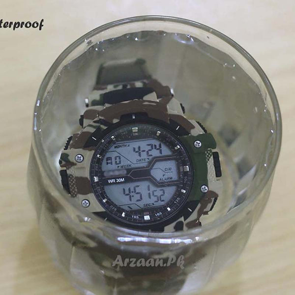 Camouflage Sports Watch (100% Waterproof)