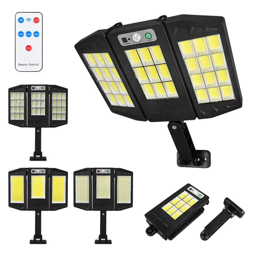 Solar Flood Lights Lamp Powered Sunlight Waterproof PIR Motion Sensor Street Light