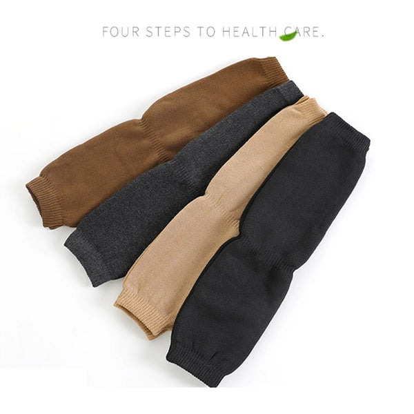 2pcs Cashmere Leg Warmer, Wool Warm Thickened And Fleece for Men's & Women