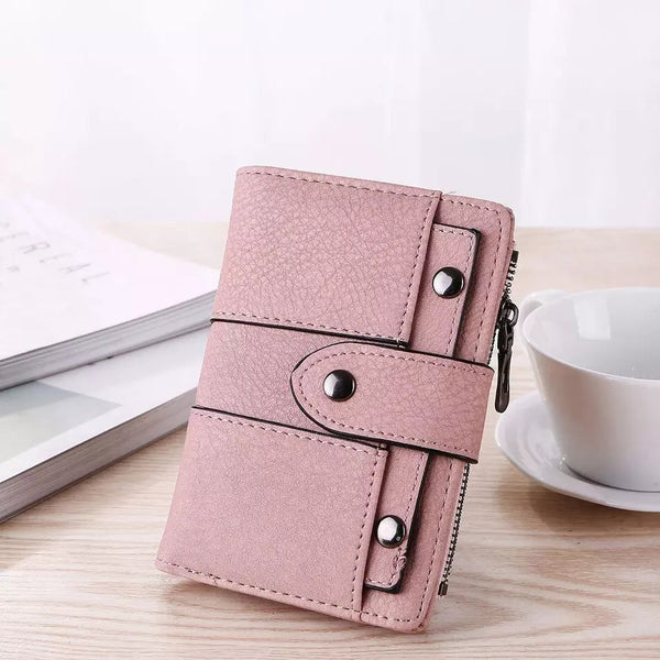 New Fashion Rivet Buckle Ladies Wallet, Cardholder