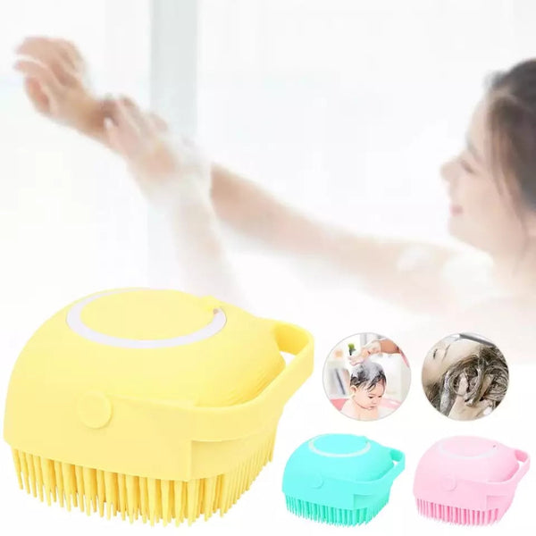 2 in 1 Silicone Bath Brush Liquid Shower Gel Dispenser