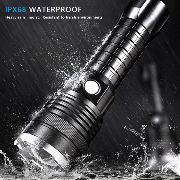 P-50 Rechargeable LED Long Range Search Flashlight Torch