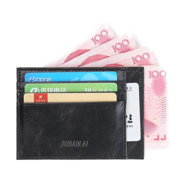 Slim Pocket Card Holder Wallet, Business ID Card Holder