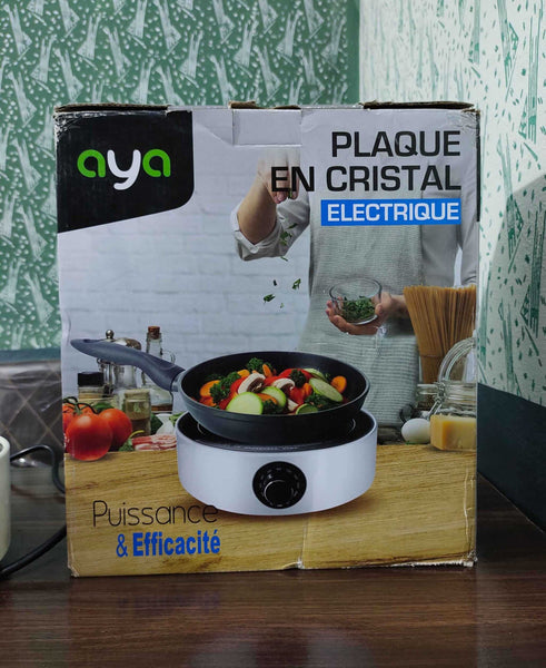 Aya Crystal Glass Universal Electric Hot Plate