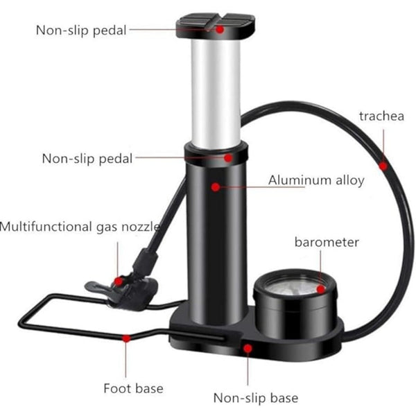 Foot Activated Portable Mini Tire Pump