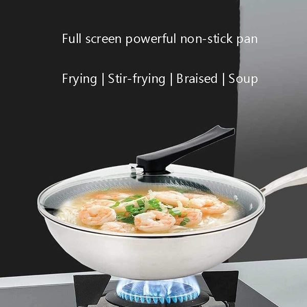 Laser Coating Deep Frying Pan with Handle