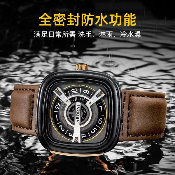 Kademan Business Luxury Leather Strap Wrist Watch