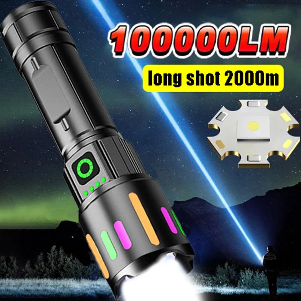 Ruilang RL-617 High-Quality Powerful Long Range USB Rechargeable LED Torch Light