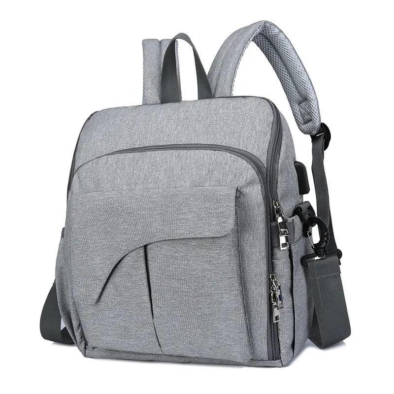 Multifunction Diaper Bag with USB Charging Port