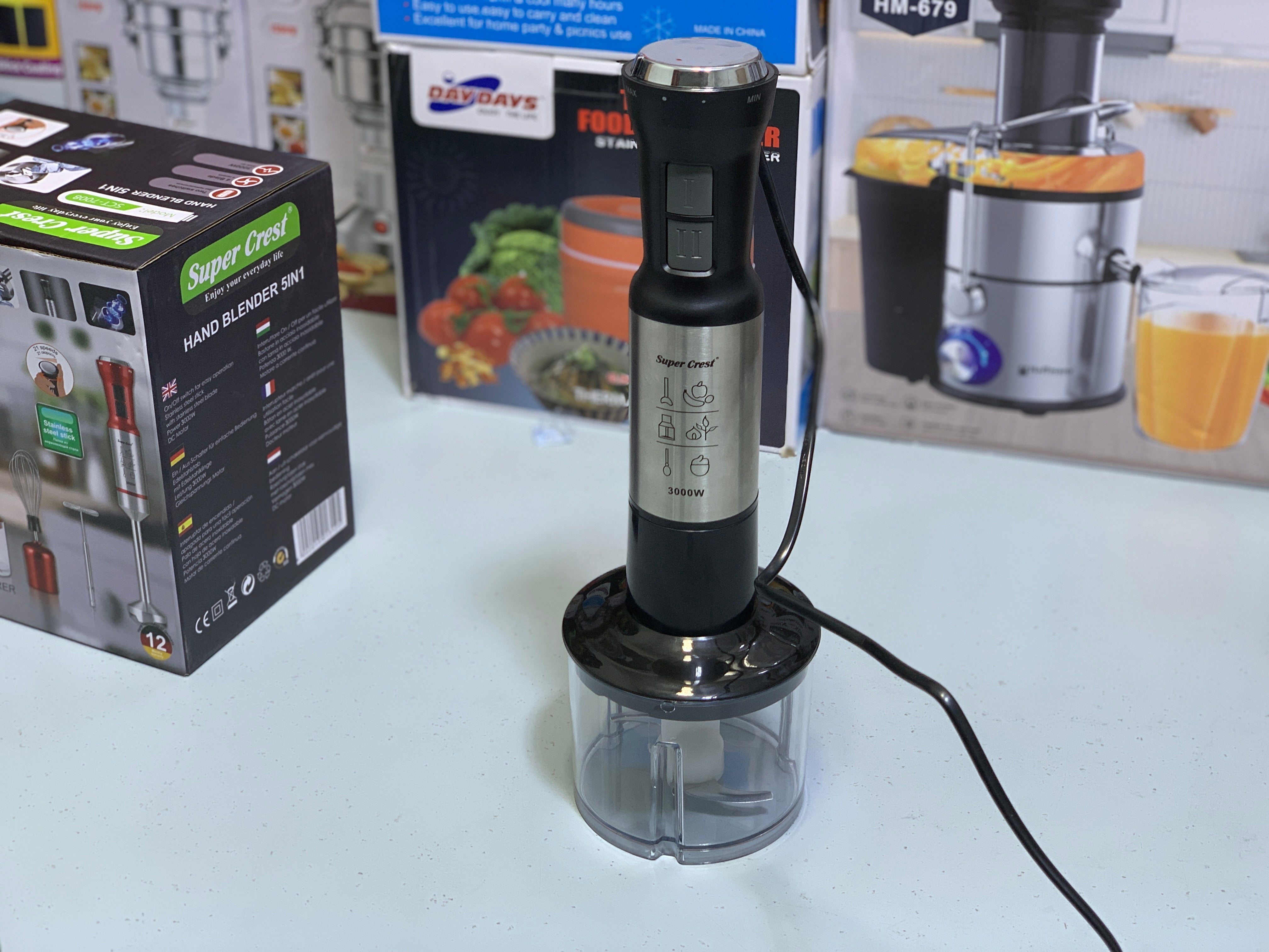 Super Crest Hand Blender and Chopper 5 in 1