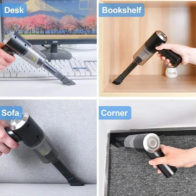 Portable Car Vacuum Cleaner Rechargeable Handheld Automotive Vacuum Cleaner