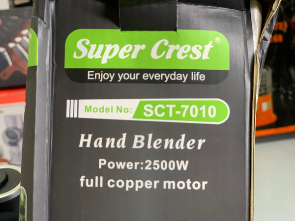 Super crest hand blender stainless steel blade 2500w