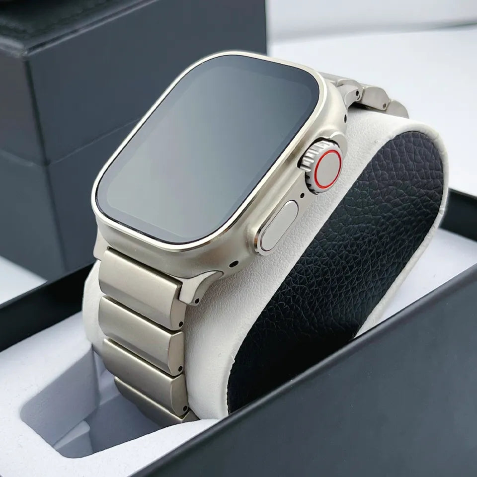 Watch 8 Ultra Stainless Steel Smartwatch with 4 Extra Straps