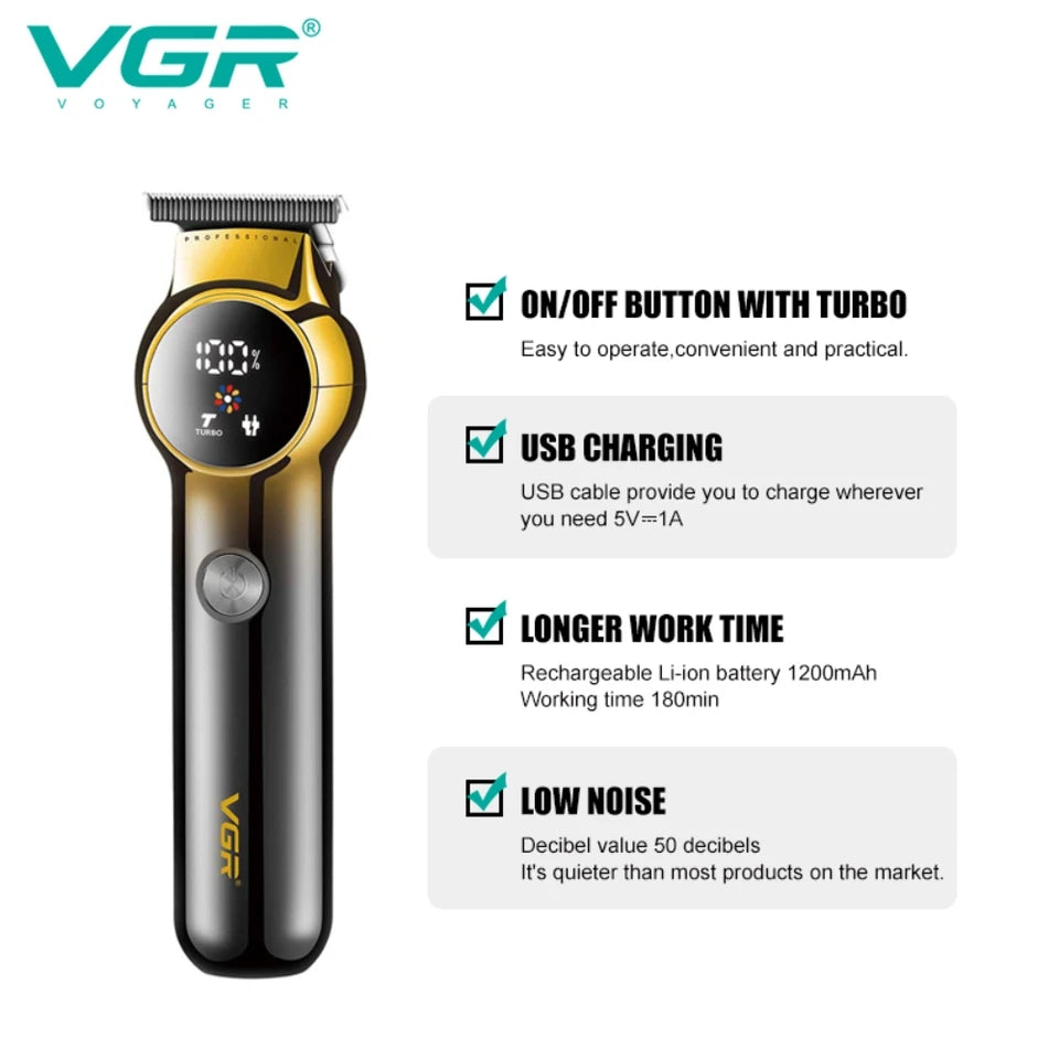 VGR V-989 Rechargeable Professional Hair & Beard Trimmer