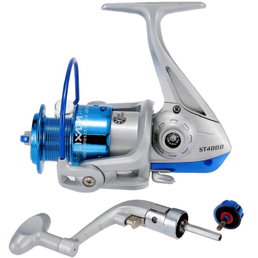 Interchangeable Collapsible Handle Fishing Spinning Reel SW-7000