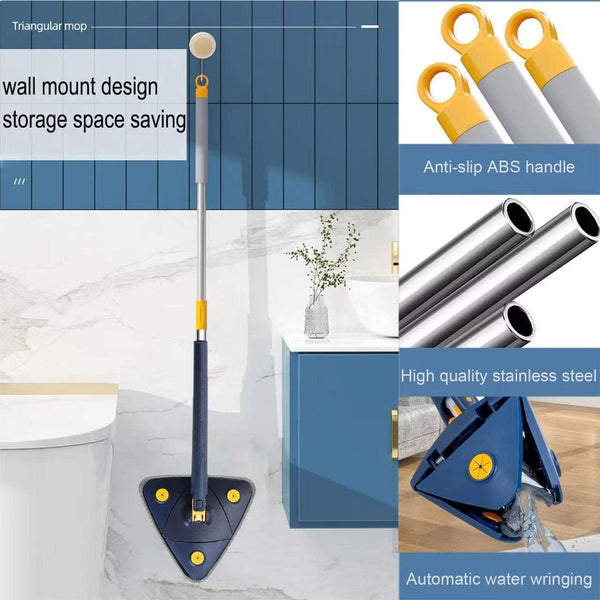 Hanif Trades Triangle Mop For Cleaning Floors, Walls, Tales and Solar Panels Trending Product