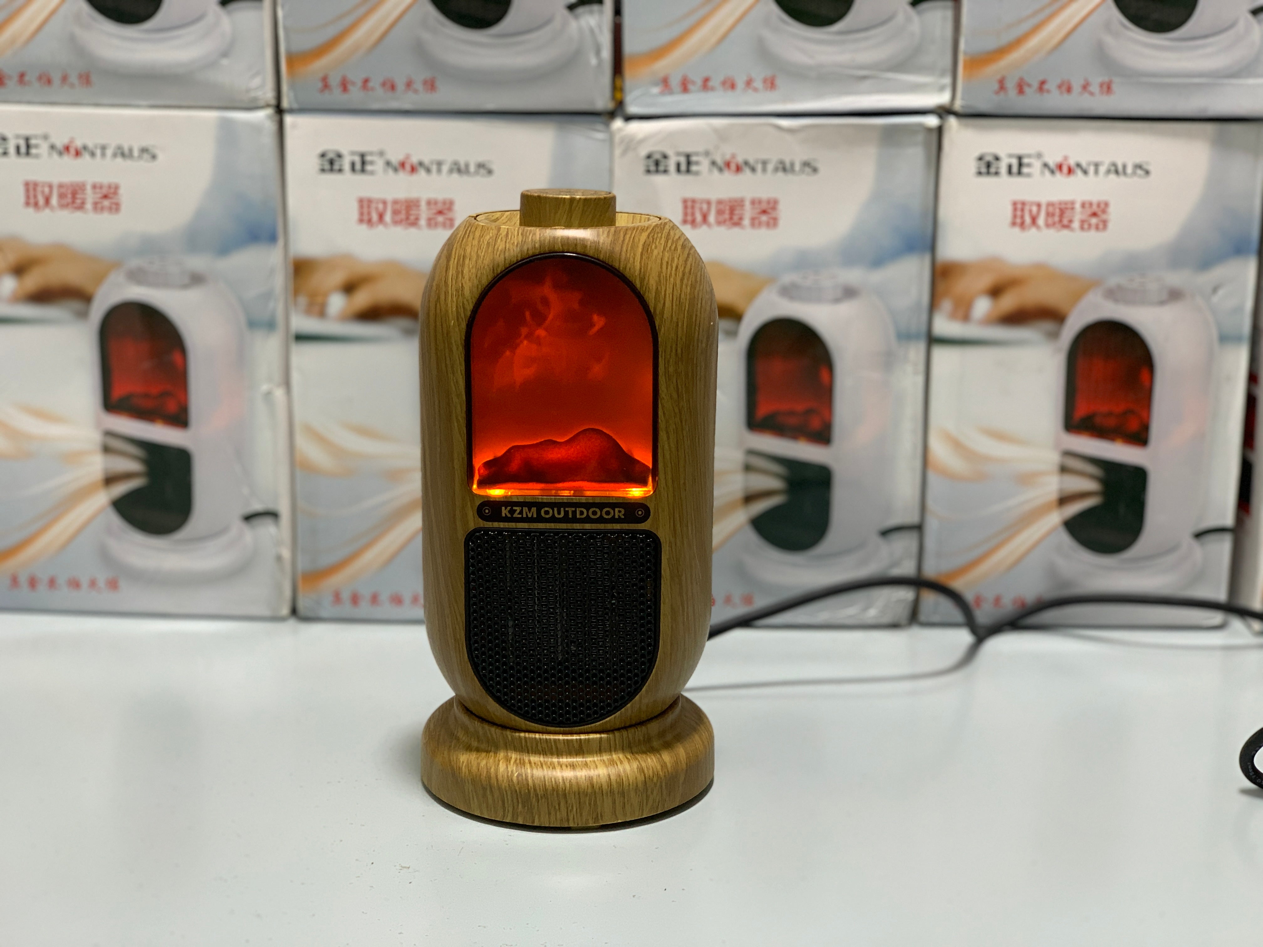 Portable Electric Heater For Room and Office with 3D Flame