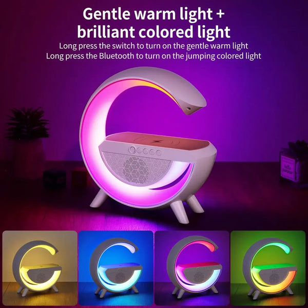 G Shaped Wireless Bluetooth Speakers with LED Night Lights