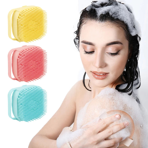 2 in 1 Silicone Bath Brush Liquid Shower Gel Dispenser