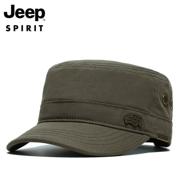 Jeep Men's Cotton Army Cap Adjustable Baseball Cap Outdoor Sports