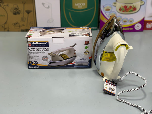 Hoffmans Electronics Heavy Duty Dry Iron 1200w and Non Stick Plate