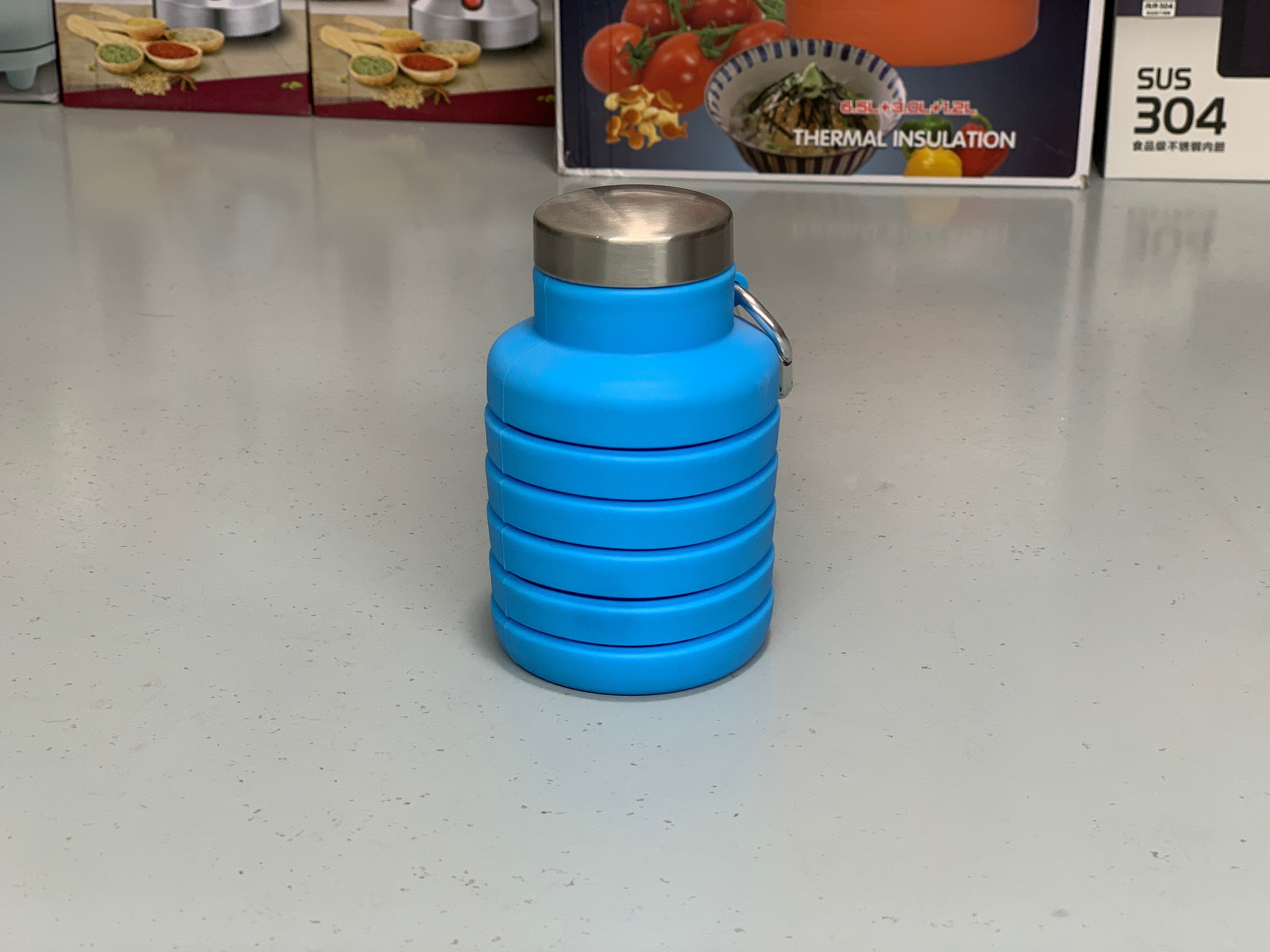 Silicone Foldable and Portable Water Bottle