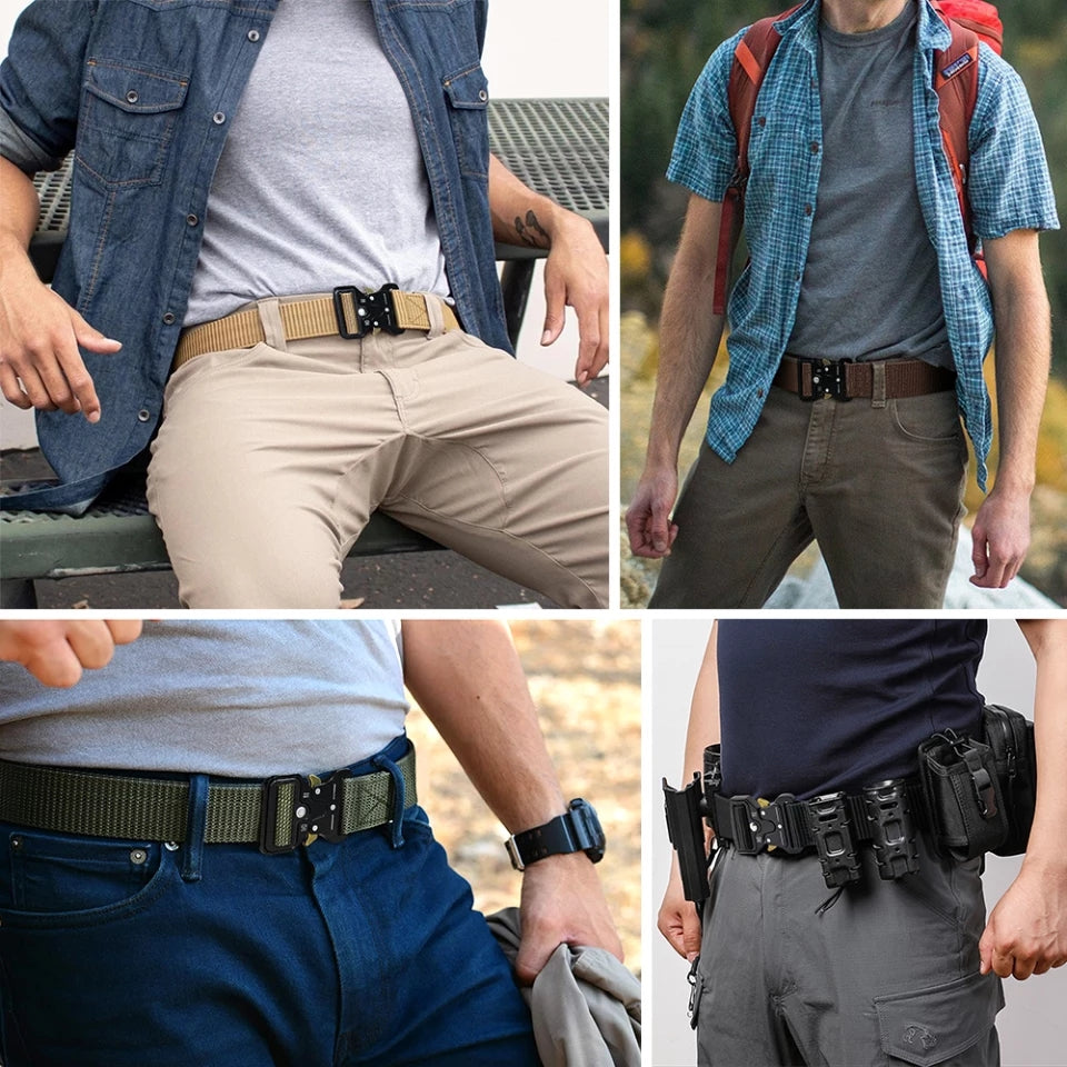 Nylon Canvas Breathable Tactical Men's Waist Belt