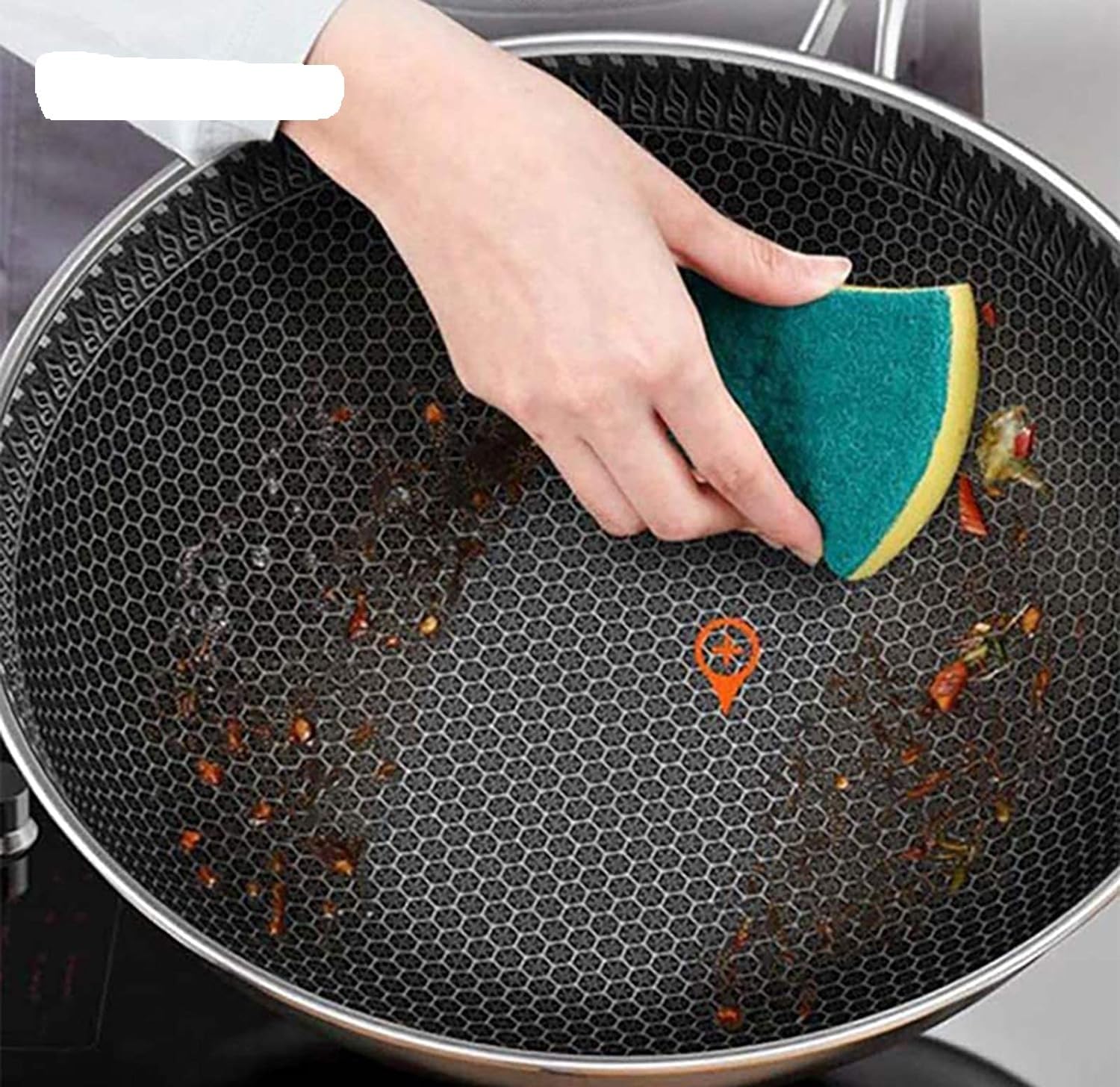 Laser Coating Deep Frying Pan with Handle