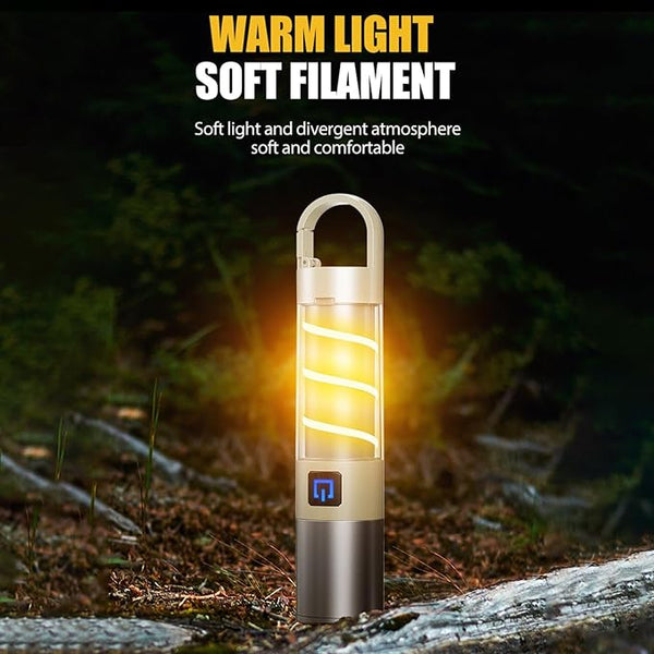 Rechargeable LED Flashlight and Camping Lantern in one