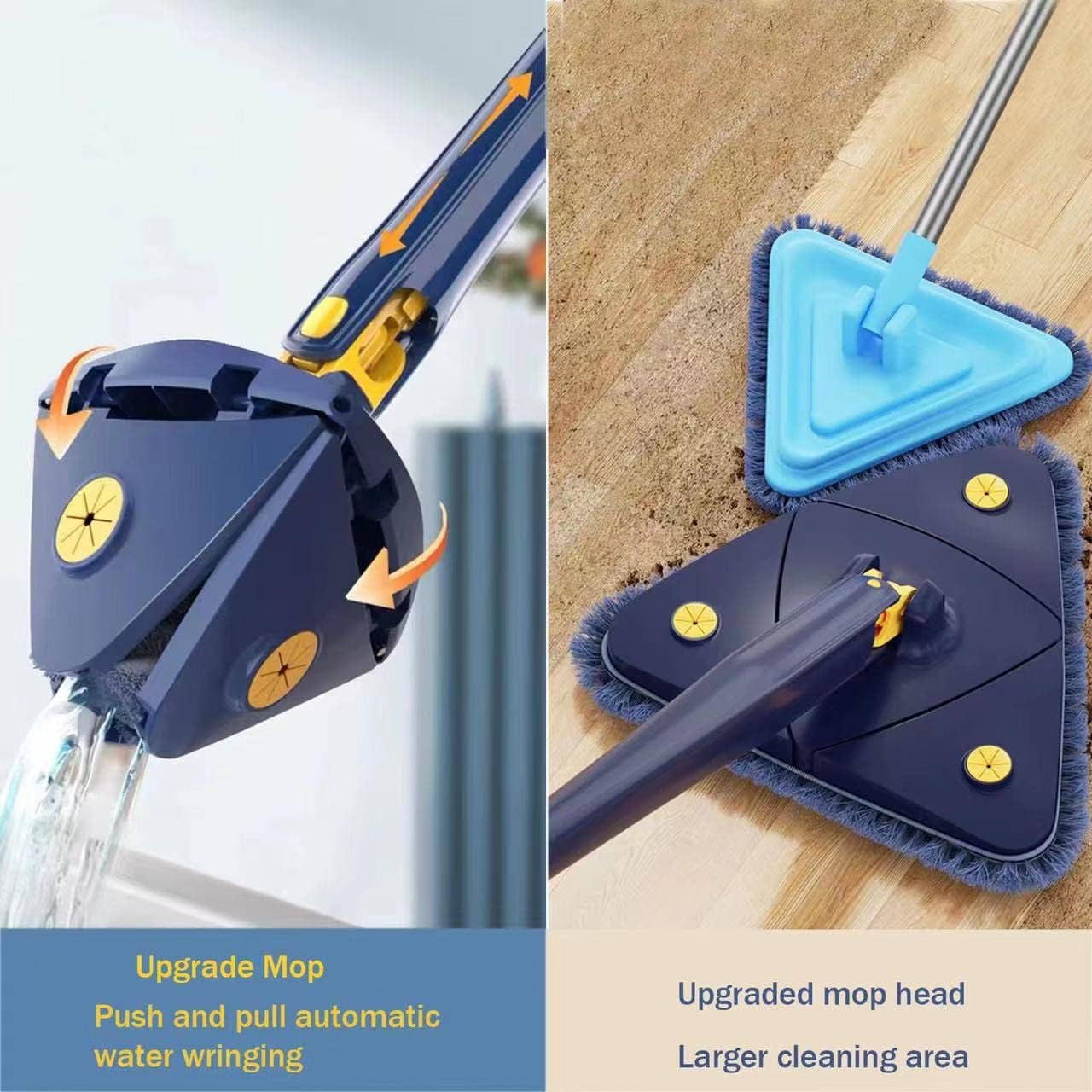 Hanif Trades Triangle Mop For Cleaning Floors, Walls, Tales and Solar Panels Trending Product