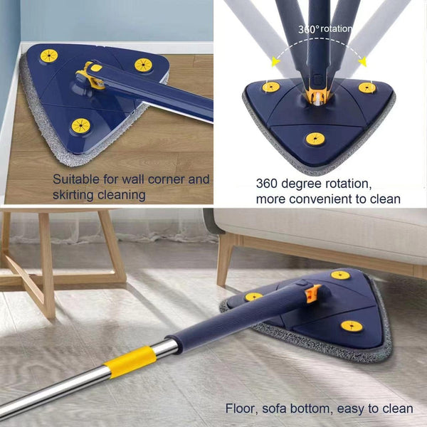 Hanif Trades Triangle Mop For Cleaning Floors, Walls, Tales and Solar Panels Trending Product