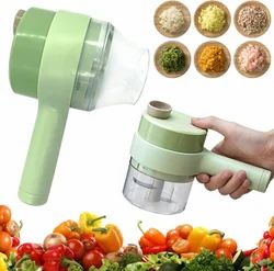 Mid Plastic 4 in 1 Portable Electric Vegetable Chopper, For Multiple