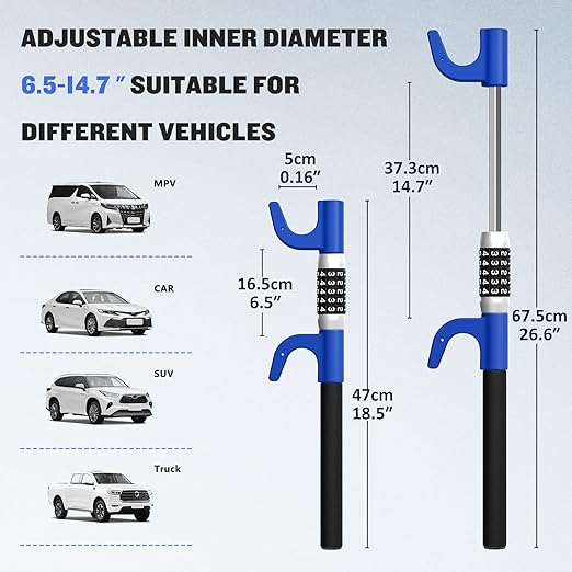 Car Anti-Theft Steering Wheel Password Lock