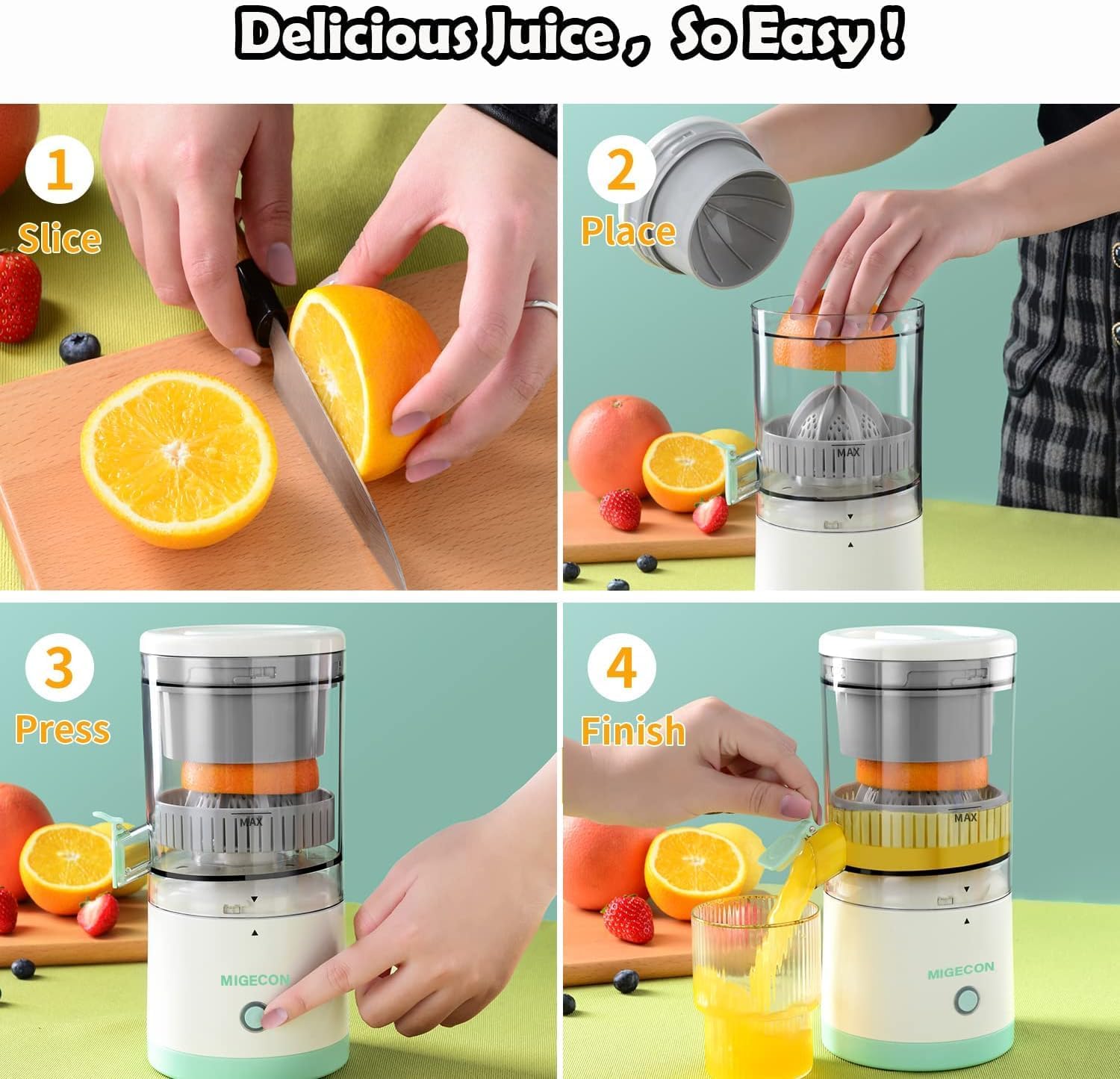 Citrus Juicer Electric Orange Lime Lemon Citric Squeezer