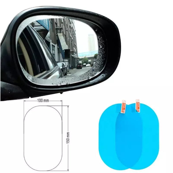 2 Pcs Waterproof Anti Fog Rain-Proof Side Mirror Film