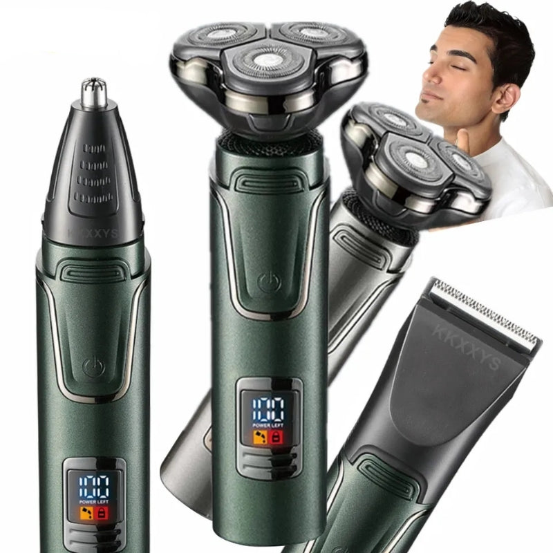 DALING 3 In 1 Professional Men's Grooming Kit Shave, Nose & Hair Trimmer