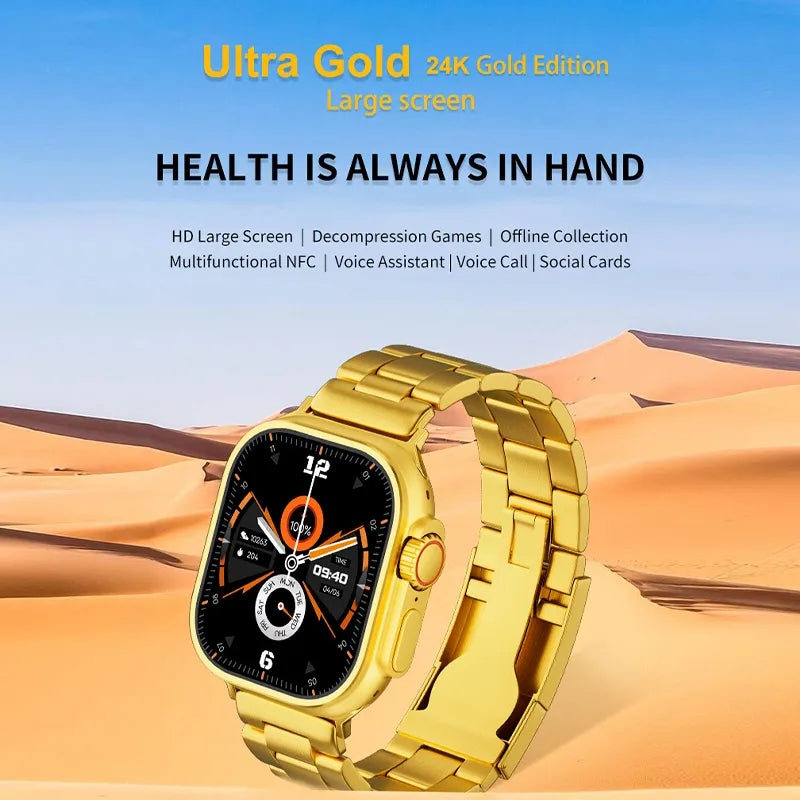 24K Gold Series Watch 8 Ultra Smartwatch