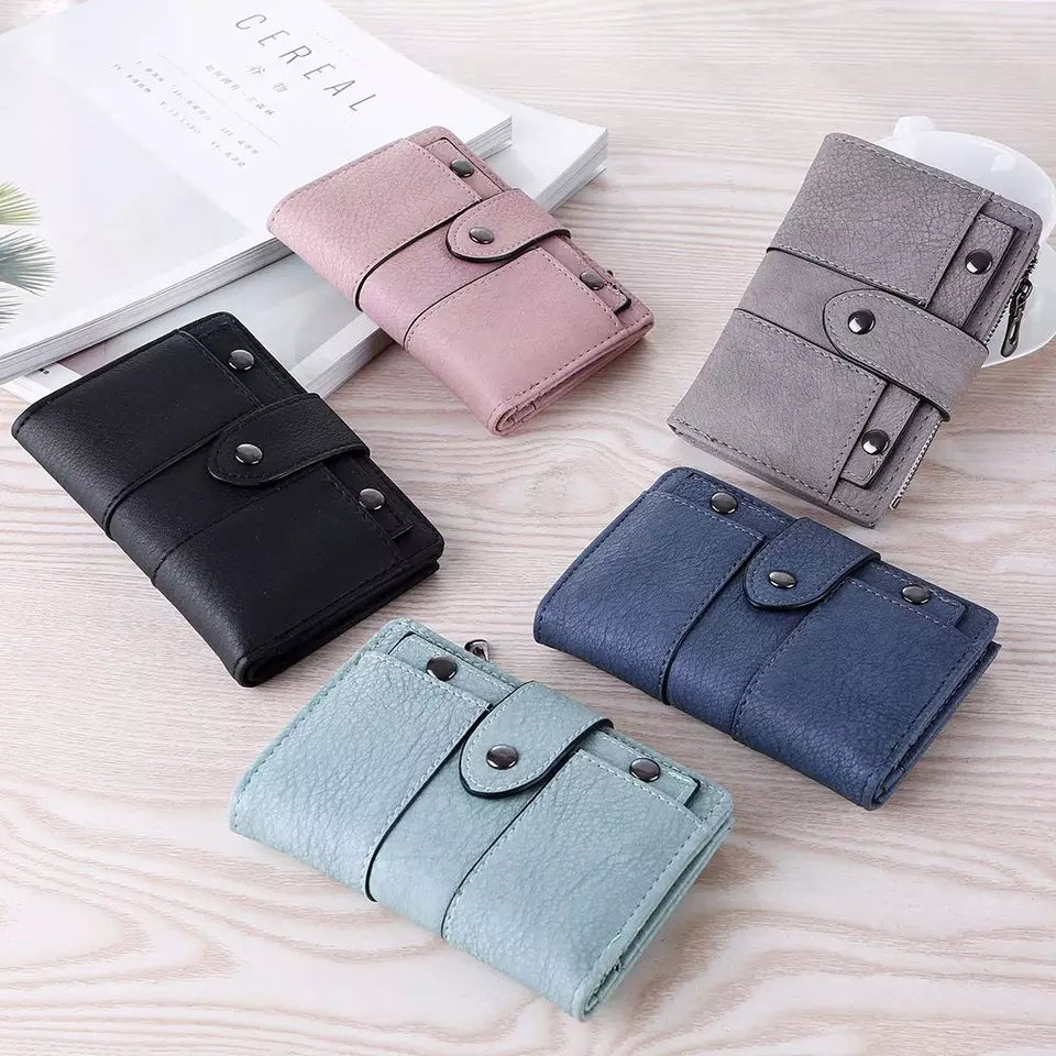 New Fashion Rivet Buckle Ladies Wallet, Cardholder