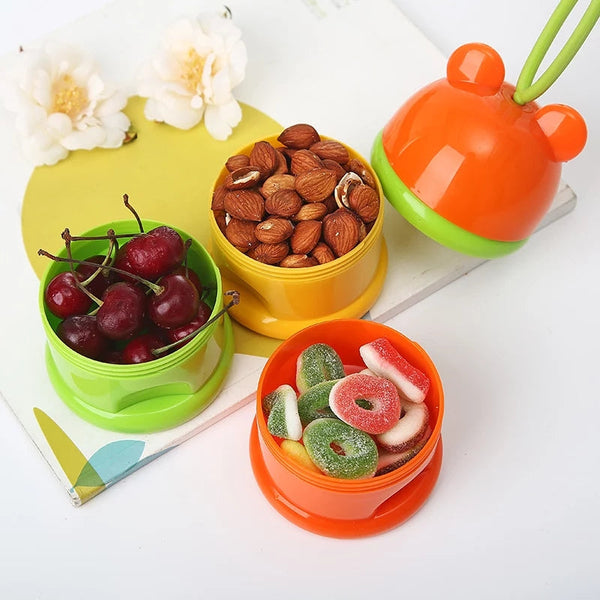 3Layers Baby Food Containers Portable Milk Powder Storage