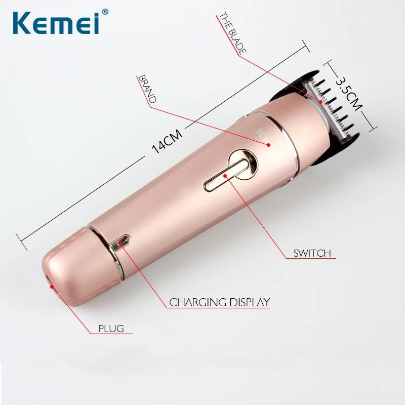 KEMEI 10 In 1 Professional Rechargeable Hair, Beard & Nose Trimmer