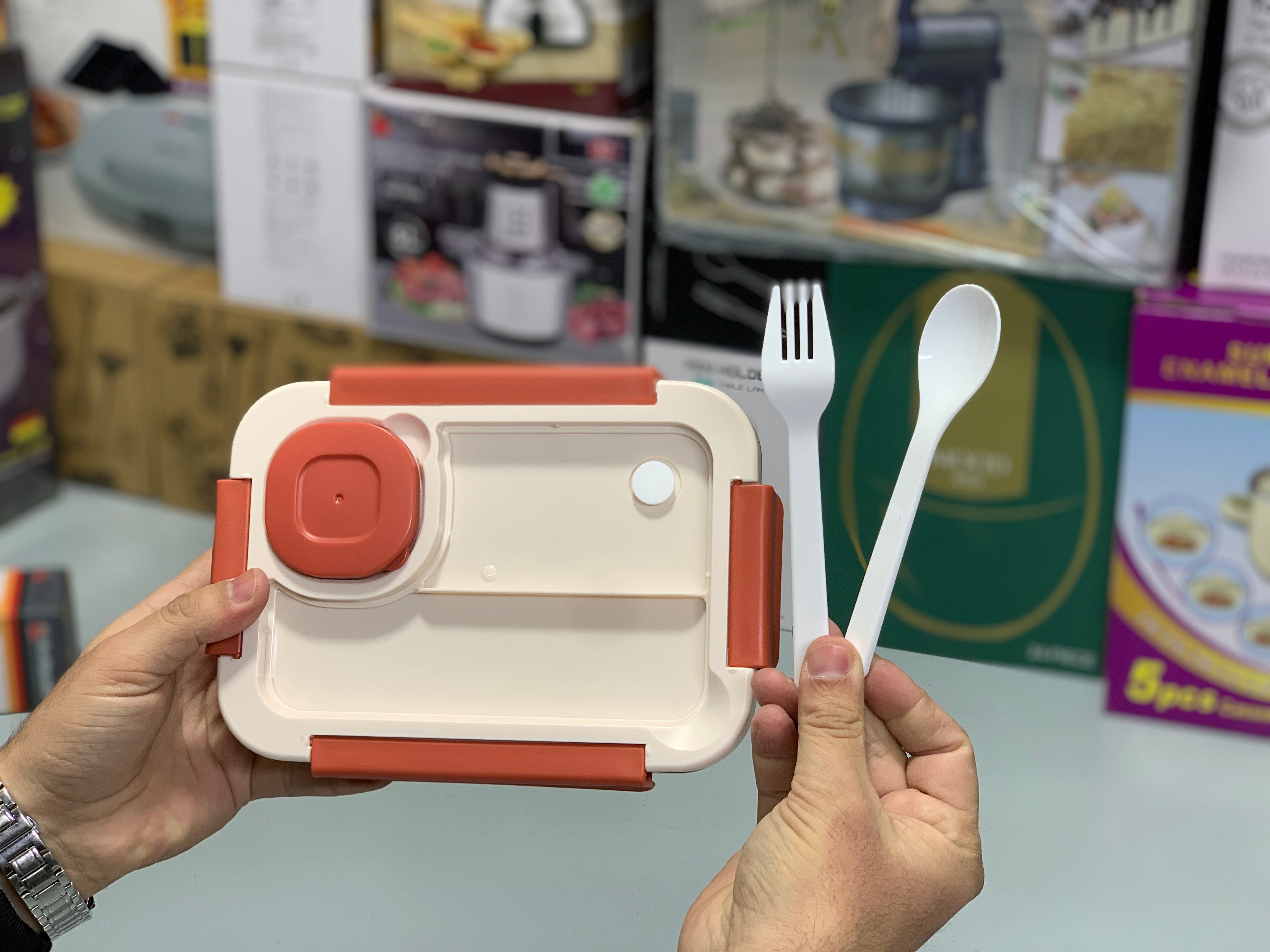 Kids Lunch Box with 2 Spoons and A tinny Container